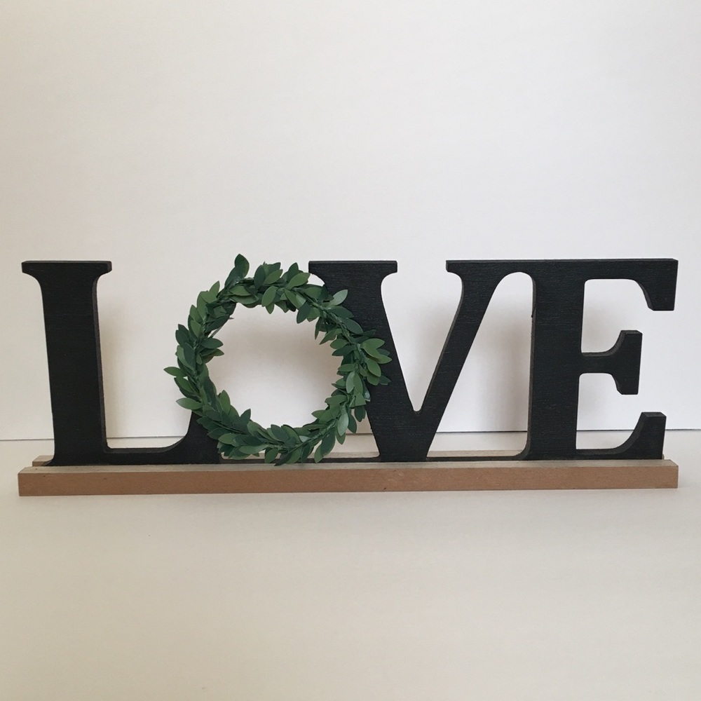 Wooden LOVE Sign